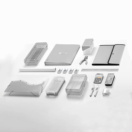 Enday Index Card Holder 3x5, Grey Index Card Case with 5 Tab Dividers, Index Card Organizer, Flash Card Holder, Holds 100 Cards, 4 Pack - color: GREY, size: 4