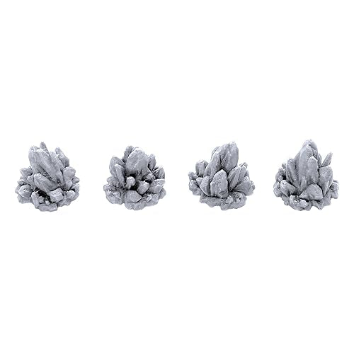EnderToys Rocks with Crystal Clusters - DND Terrain Compatible with Dungeons and Dragons, 28mm Miniature Wargaming, Tabletop RPGs, Wargame Scenery