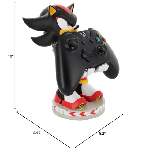 Exquisite Gaming Shadow the Hedgehog Controller Holder, SEGA Phone Stand & Cable Guy Figure