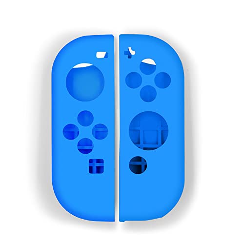 Soft Silicone Case Anti-Slip Shell Cover Replacement for Nintendo Switch Joycon Cover (Blue) - color: Blue