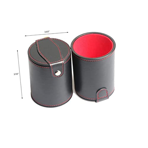 Box Silent Dice Cups for Game Ktv Bars Pu Storage Cup for Entertainment Easy to Clean