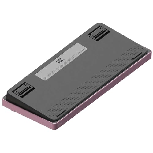 NuPhy Node75 Wireless Mechanical Keyboard, 75% Hot Swappable Custom Keyboard, 82 Keys Computer Gaming Keyboards, Supports Touch Gestures, PBT Keycaps, RGB Backlit, Bluetooth/2.4GHz/USB-C - color: Pink, size: High-profile Brown Max Switch