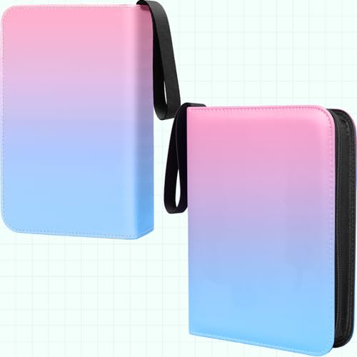 9 Pocket Trading Card Binder, 900 Card Capacity, Pink - color: Pink, size: Large