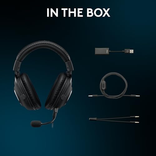 Logitech G Pro X SE Wired Gaming Headset with Microphone: Detachable Microphone, DTS Headphone:X 7.1, for PC, Xbox One, Xbox Series X|S, PS5, PS4, Includes USB DAC - Black - size: Wired, style: Special Edition