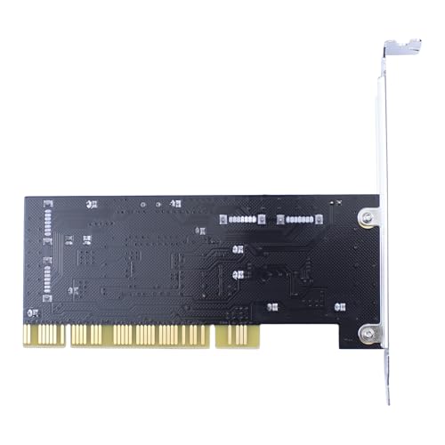 ApplianPar 4 Ports PCI SATA Raid Controller Internal Expansion Card Adapter, PCI to SATA Adapter Converter with 2 Sata Cables for Desktop PC HDD SSD 754914477846