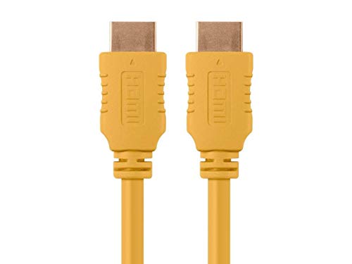 Monoprice 4K High Speed HDMI Cable - HDMI 2.0, 4K@60Hz, HDR, HDR10, Dolby Vision, 18Gbps, YUV 4:4:4, 28AWG, With Ferrite Cores, 1.5 Feet, Black