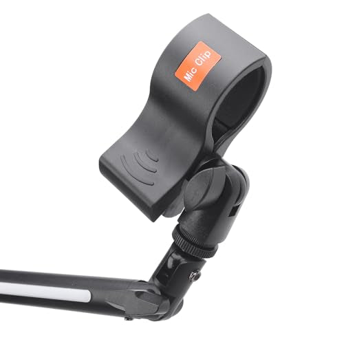 RGB Gaming Mic Arm, Microphone Boom Arm with Controllable RGB Light, Mic Stand with 3/8 and 5/8 Connectors, 1KG Load Bearing, Flexible and Adjustable