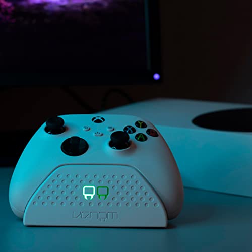 Venom Rechargeable Battery Pack for Xbox One, Xbox Series X & S, 2 Pack 1100mAh Controller Battery Pack Play and Charge Kit for Xbox Series X/S and Xbox One - color: 1100mAh (White)