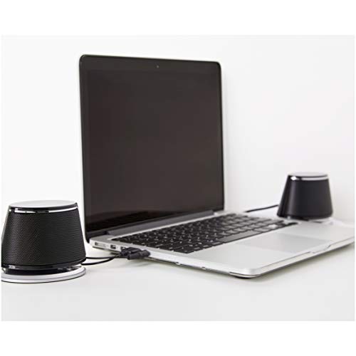Amazon Basics - USB-Powered Computer Speakers with Dynamic Sound, 12 Count (Pack of 1), Black - color: Black, size: 12 Count (Pack of 1)