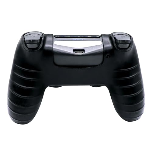 OSTENT Protective Silicone Gel Soft Case Cover Pouch Sleeve for Sony PlayStation 4 PS4 Controller Color Black - color: Black