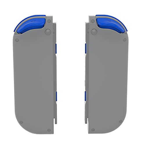 eXtremeRate DIY Full Set Buttons for Nintendo Switch & Switch OLED, Custom Replacement Buttons for JoyCon, ABXY Direction Keys SR SL L R ZR ZL + - Home Capture Trigger Buttons Springs - Blue - color: Blue