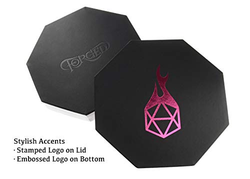 Forged Dice Co. Dice Arena Rolling Tray and Storage Compatible with Any dice Game, D&D and RPG Gaming - color: Pink