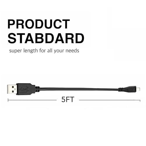 Replacement Micro-USB Fast Charging Cable Compatible with Afterglow Nintendo Switch Wireless Deluxe Controller 500-137,BEBONCOOL B07ST1ZCL1(5FT)