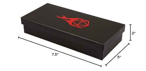 Forged Dice Co. Citadel Dice Tray, Tower and Storage - Perfect for DnD and RPG Gaming - color: Red