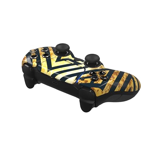 ProControllers LLC Custom Wireless Controller for PS5 - Hand Airbrushed & Multiple Designs Available (Golden Apex) - color: Golden Apex