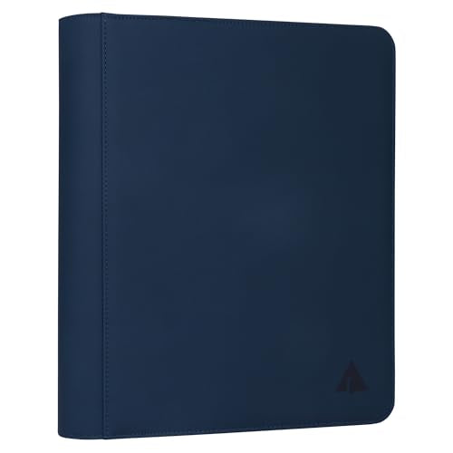 Top loader Binder, Holds 504 Top loaders, 9-Pocket Top Loader Binders with Sleeves for TCG & Sports Cards in 3'' x 4'' Top loaders -Blue - color: Blue