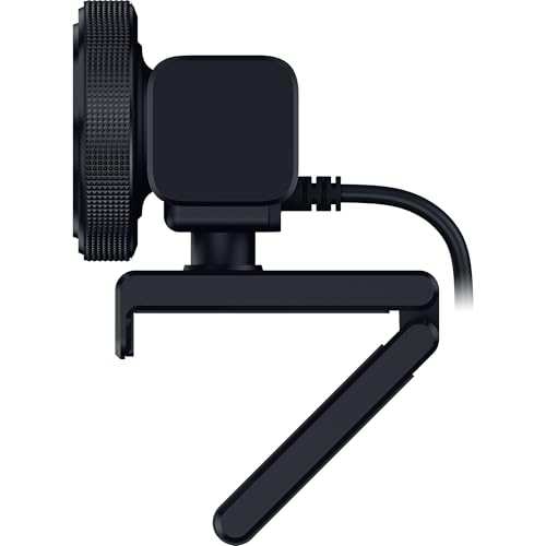 Razer Kiyo V2 X - Full HD Webcam 1080p, 60 FPS for Creators - Auto Focus - Wide Angle Lens - Built-in Microphone - Compatible with Open Broadcaster Software OBS and Xsplit | Black