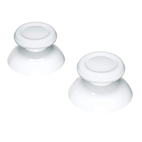 eXtremeRate White Replacement 3D Joystick Thumbsticks for PS5 Controller, Analog Thumb Sticks with Screwdriver for PS4 Slim Pro Controller - color: White