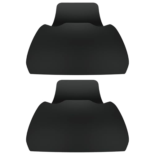 PlayVital 2 Pack Controller Display Stand for ps5, Gamepad Stand Desk Holder for ps5 Controller Accessories with Rubber Pads, Solid Black - color: Solid Black 2 set