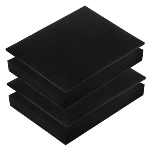 KALLORY 4pcs Pick Apart Foam Inserts for Shipping and Board Game Storage Foam Tool Box Inserts with Reliable Protection for Fragile Items and Tools Black
