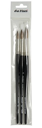 da Vinci Brushes 5360 Artist Brush - size: Multiple Sizes, style: Russian Red Sable Large Round Set