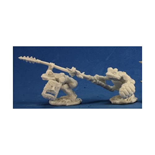 Reaper REM77268 Bones Squogs Warriors Miniature - 2 Count