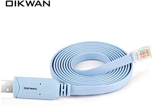 Console Cable USB to RJ45, USB Cable Compatible with Routers/Switch/Windows 7, 8,10,11 (10ft) - size: 10 ft