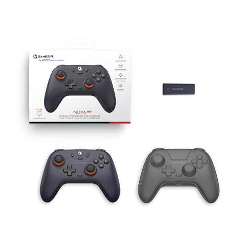 GameSir Nova Lite Wireless Controller – 2.4G & Bluetooth Gamepad for Windows PC, iPhone, Android, Switch & Steam Deck – Hall Effect Triggers, Turbo Function, Rumble Vibration (Space Purple) - color: Space Purple