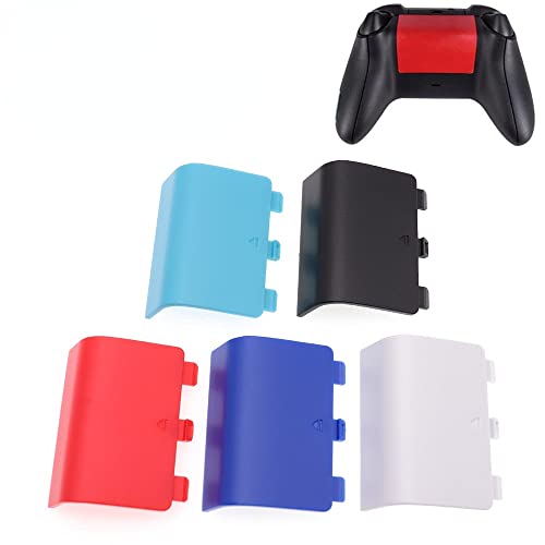 Back Battery Lid Door Pack Shell Cover Replacement Repair for Xbox Series X S Controller Protective Case (red) - color: red