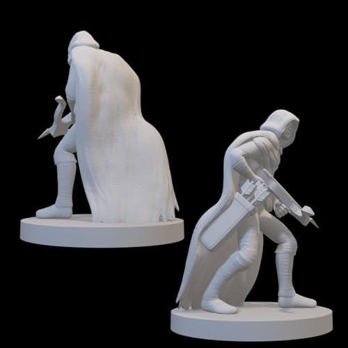 Ranger Miniatures for DND Pathfinder RPG Unpainted Resin 28mm-32mm 3D Printed (Crossbow Ranger 3) - style: Crossbow Ranger 3