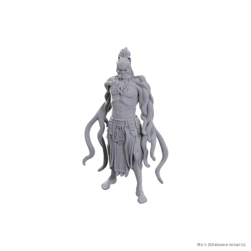 WizKids Dungeons & Dragons Nolzur's Marvelous Miniatures | Unpainted Miniatures | Wave 25 (Yuan-ti Pit Master)