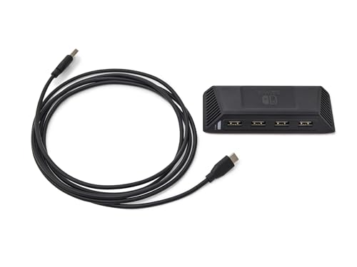 PowerA 4-Port Hi-Speed USB Hub for Nintendo Switch™, USB 2.0, 6 ft. USB Cable, Weighted Base, Officially Licensed - style: USB Hub