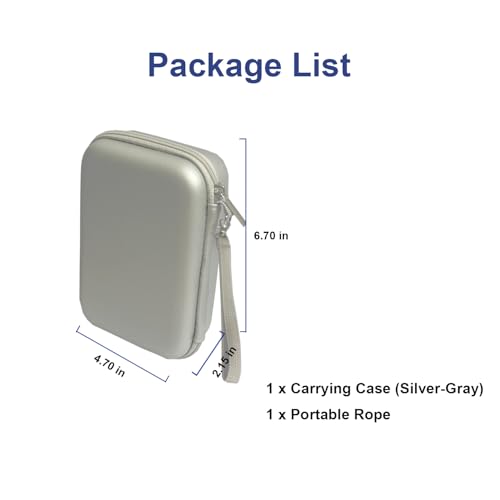 Xmaspanda Carrying Case for RG40XXV Handheld Game Console, RG40XXV Portable Storage Bag, Carrying Bag RG40XX V Travel Case Gray - size: Case without Screen Protector, style: Gray