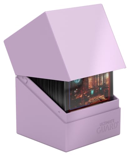 Ultimate Guard Boulder Solid 100+, Deck Case for 100 Double-Sleeved TCG Cards, Light Lavender, Secure & Durable Storage for Trading Card Games, No Transparency - color: Light Lavender