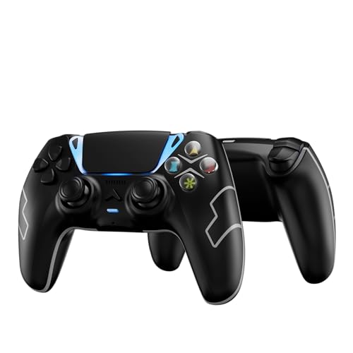Boowen Wireless Controller for PS5, Compatible with PS5 Pro/Slim/PC, Dual Vibration, Macro/Turbo Function