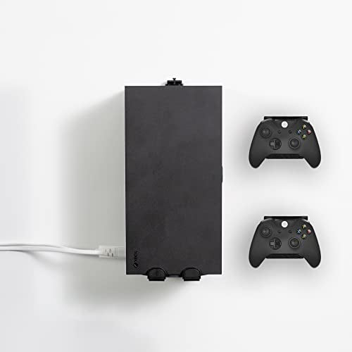 VIVO Steel Wall Mount Bracket Designed for Xbox Series X Gaming Console, Horizontal and Vertical Display, Open Design, Black, Mount-XSXU1