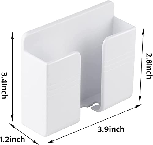 CEI&BPY 2Pcs Phone Holder Wall Mounted, Phone Stand with Self Adhesive. Phone Holder for RV Charging.Compatible with iPhone and Android (2Pack-White) - color: White, size: 2Pcs