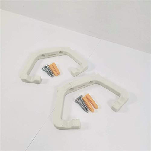 Wall Mount Wall Bracket Accessories Kit For Oculus Quest 2 : White Controller Mounts Separate Pair