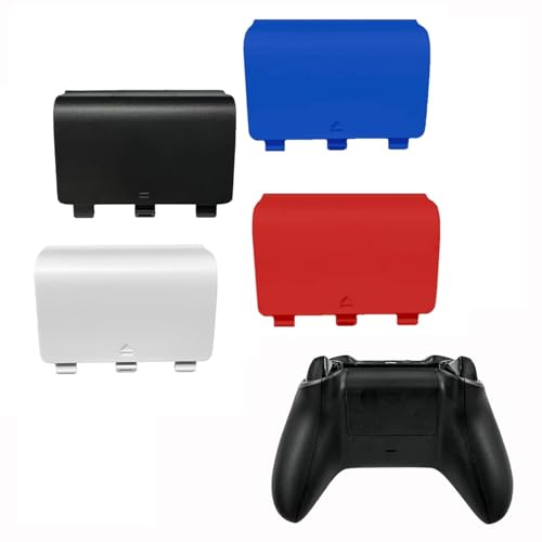 4 Pack Battery Cover for Xbox One&One S/X Controller Cover, Replacement Battery Back Cover,Back Shell Covers for Xbox One S/X,Controller(Random Colar) - color: Random Colar