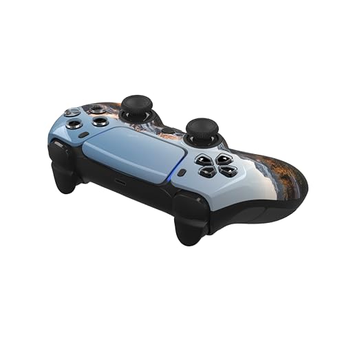 ProControllers LLC Custom Wireless Controller for PS5 - Hand Airbrushed & Multiple Designs Available (Mountain Ranch) - color: Mountain Ranch