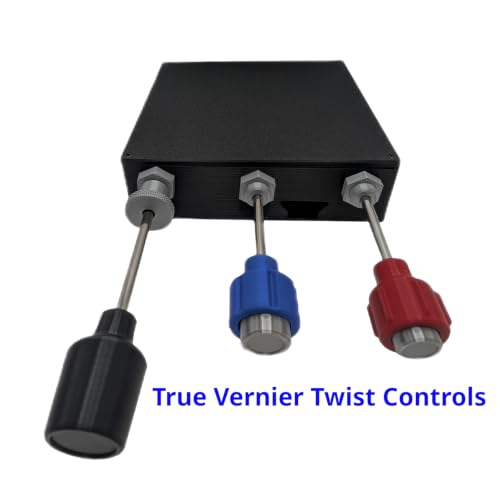 Flight Sim Stuff - Vernier Controls - Throttle, Propeller, and Mixture TPM | True Vernier Controls for Mixture and Prop, Throttle Friction Lock, PC/Mac