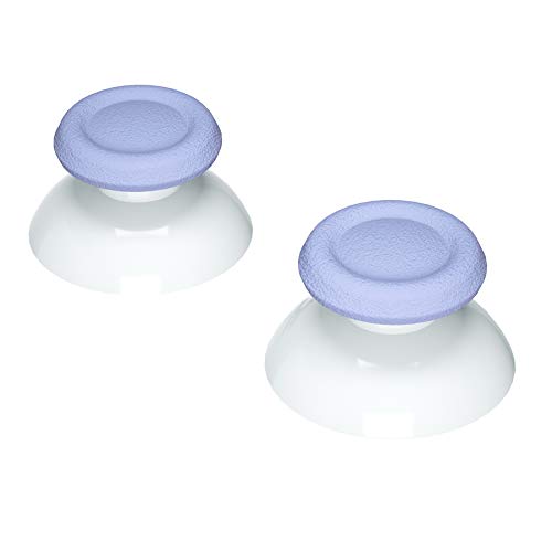 eXtremeRate Light Vight & White Dual-Color Replacement 3D Joystick Thumbsticks for PS5 Controller, Analog Thumb Sticks with Screwdriver for PS4 Slim Pro Controller - color: Light Violet White