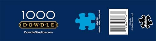 Buffalo Games - Eric Dowdle Get Your Kicks on Route 66-1000 Piece Puzzle | Made in USA, Recycled Board, Finished Size 26.75 x 19.75 in, Includes Poster, Giftable, Frameable Art