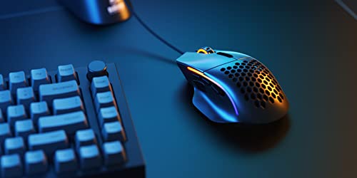 GLORIOUS Gaming Model I Wired Gaming Mouse - 69g Superlight, 2 Swappable Buttons, RGB, PTFE Feet, 9 Programmable Buttons, Side Thumb Rest - Black - color: Matte Black, size: Model I Wired