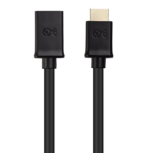 Cable Matters 2-Pack 4K High Speed HDMI Extension Cable, M-F, 1.5ft | 4K@60Hz, Male to Female, HDMI Extender Cable, with Ethernet, 3D and 4K Resolution Ready - size: 1.5 Feet