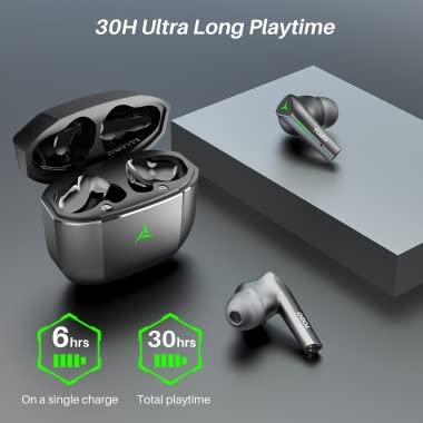 TOZO Wireless Earbuds Bluetooth 5.3 Headphones with 45ms Ultra Low-Latency and Cool Breathing Light Ergonomic Design Gaming Deep Bass Music Mode Headset Built-in Micro Stereo Sound