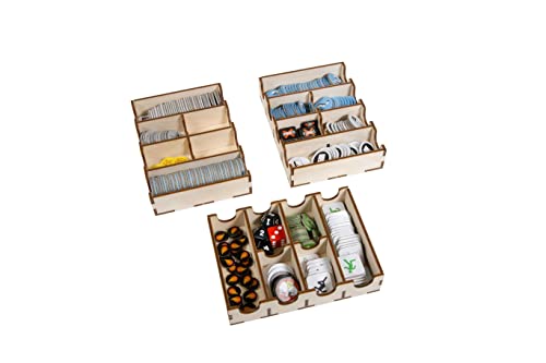 The Broken Token Flash Point: Fire Rescue Compatible Game Crate - Wooden Storage Box with Multiple Trays