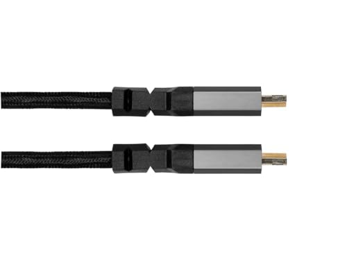 Monoprice 8K Certified Ultra High Speed HDMI Cable - 3 Feet - Black | Braided - HDMI 2.1, 8K@60Hz, 4k@120Hz, 48Gbps, HDR, VRR, CL3 in-Wall Rated - size: 3 Feet
