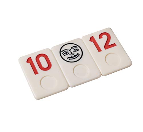 Point Games Classic Rummy Cube Game Full Size, with 3 Tier Foldable Racks and Tiles, in a Super Durable Canvas Travel Bag