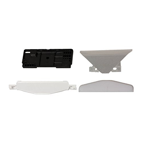Timorn Touchpad Assembly Internal Support, LED Light Bar Cover, Transparent Triangle Battery Cover and Accessories for PS4 Controller (2 Sets)